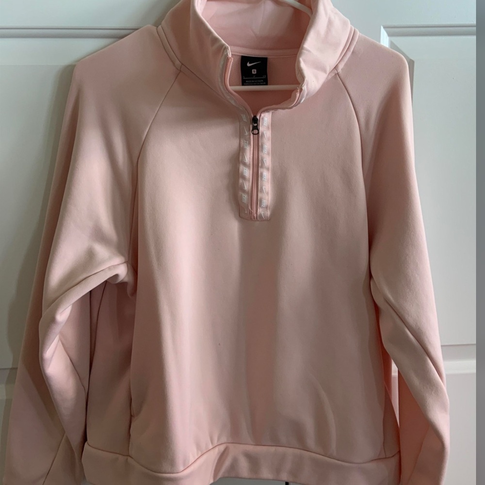 Nike Pink half zip pullover